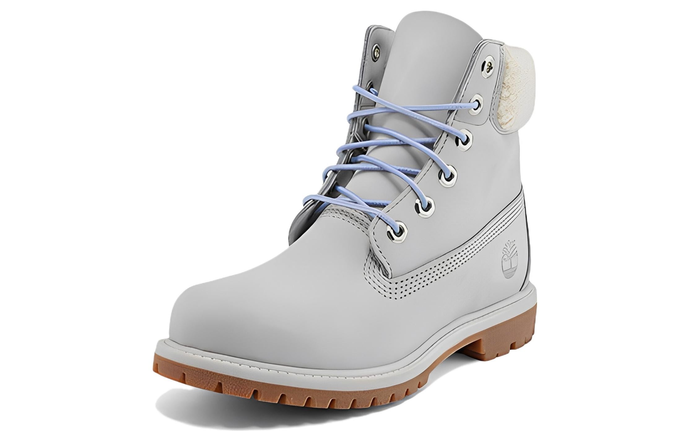 (WMNS) Timberland Premium 6 Inch Waterproof Boot 'Light Grey Nubuck' A2JR1 - 3