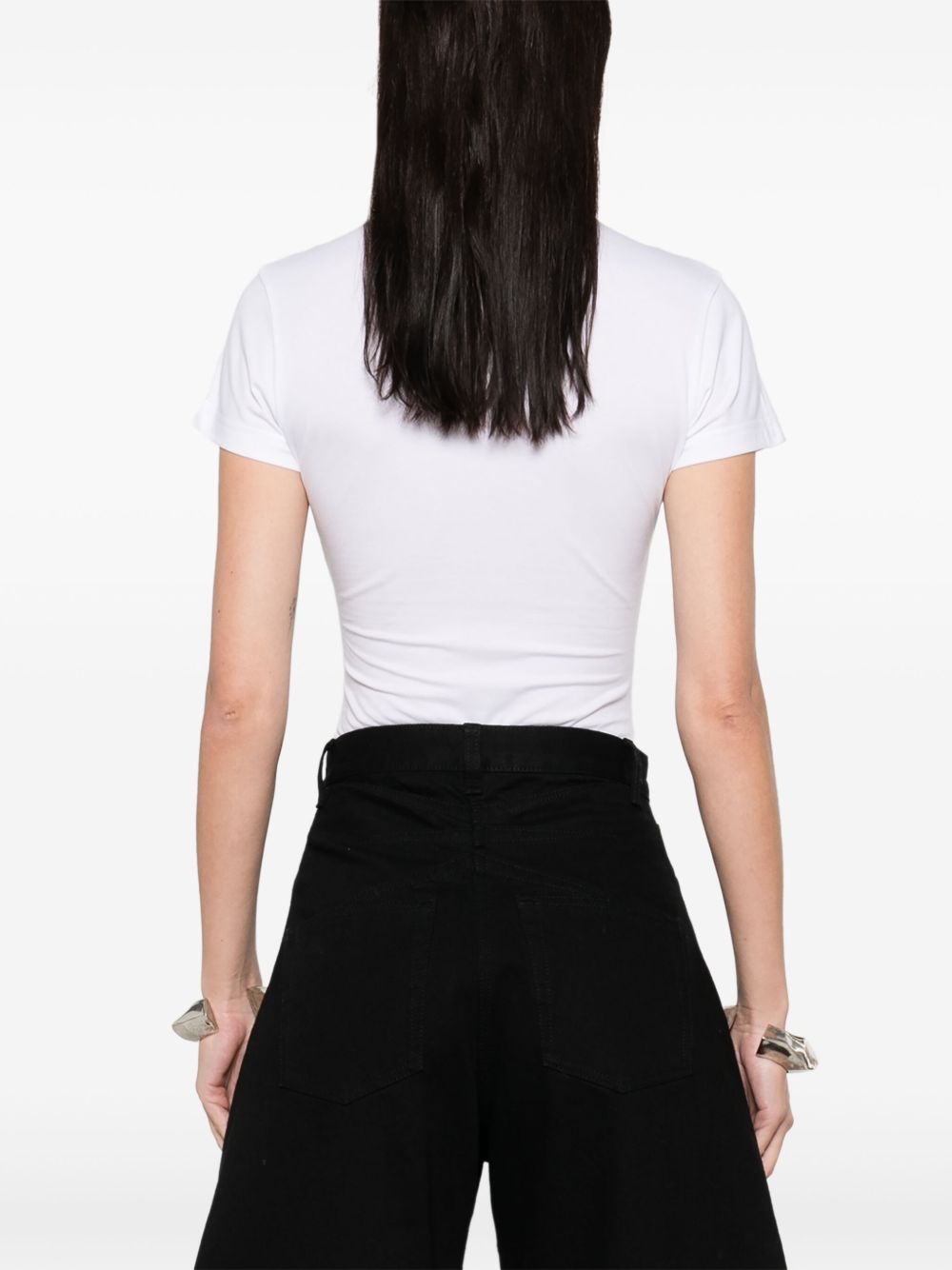 logo-embroidered bodysuit - 4
