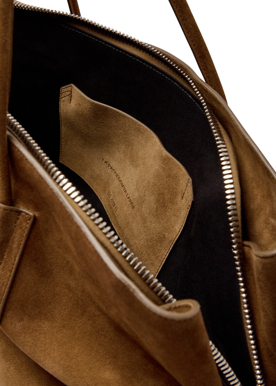 The Attico La Passeggiata Large Suede Tote - 4