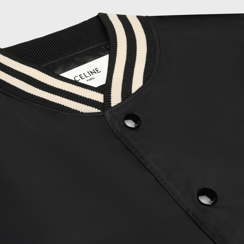 loose celine teddy jacket in nylon 3