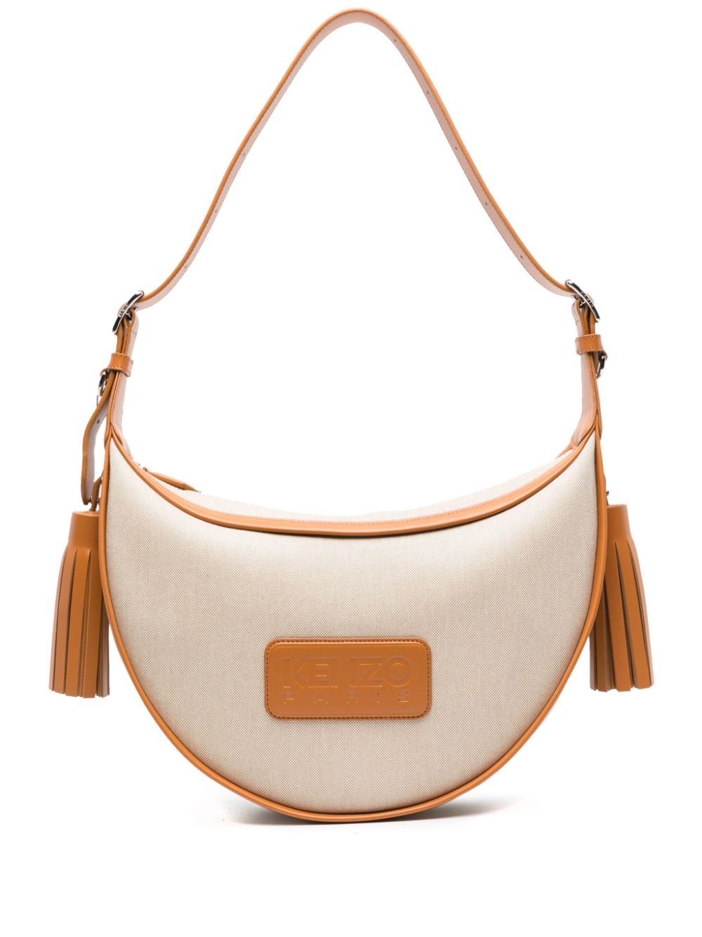 medium Kenzo 18 logo-patch shoulder bag - 1