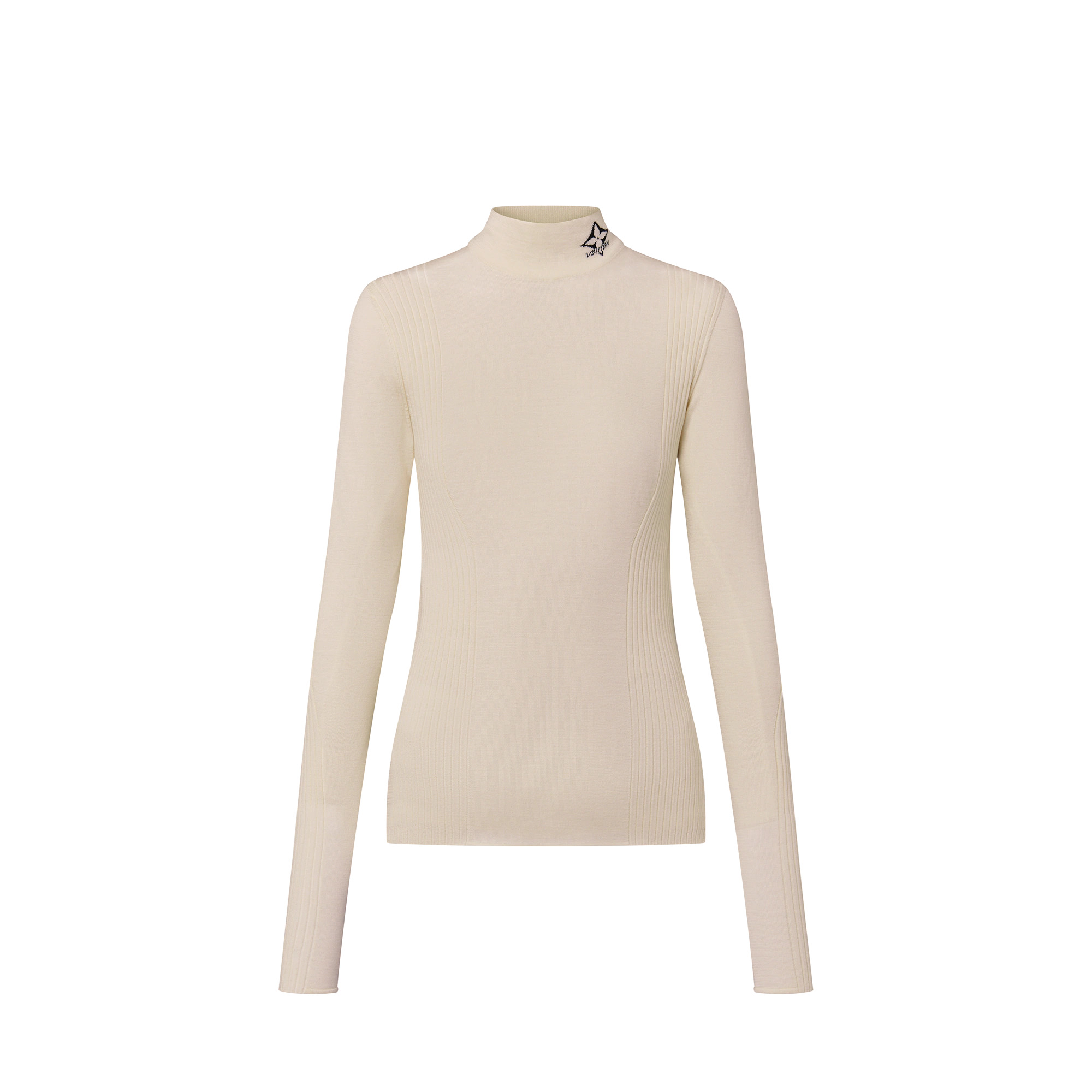 Ribbed Accent Pullover - 1