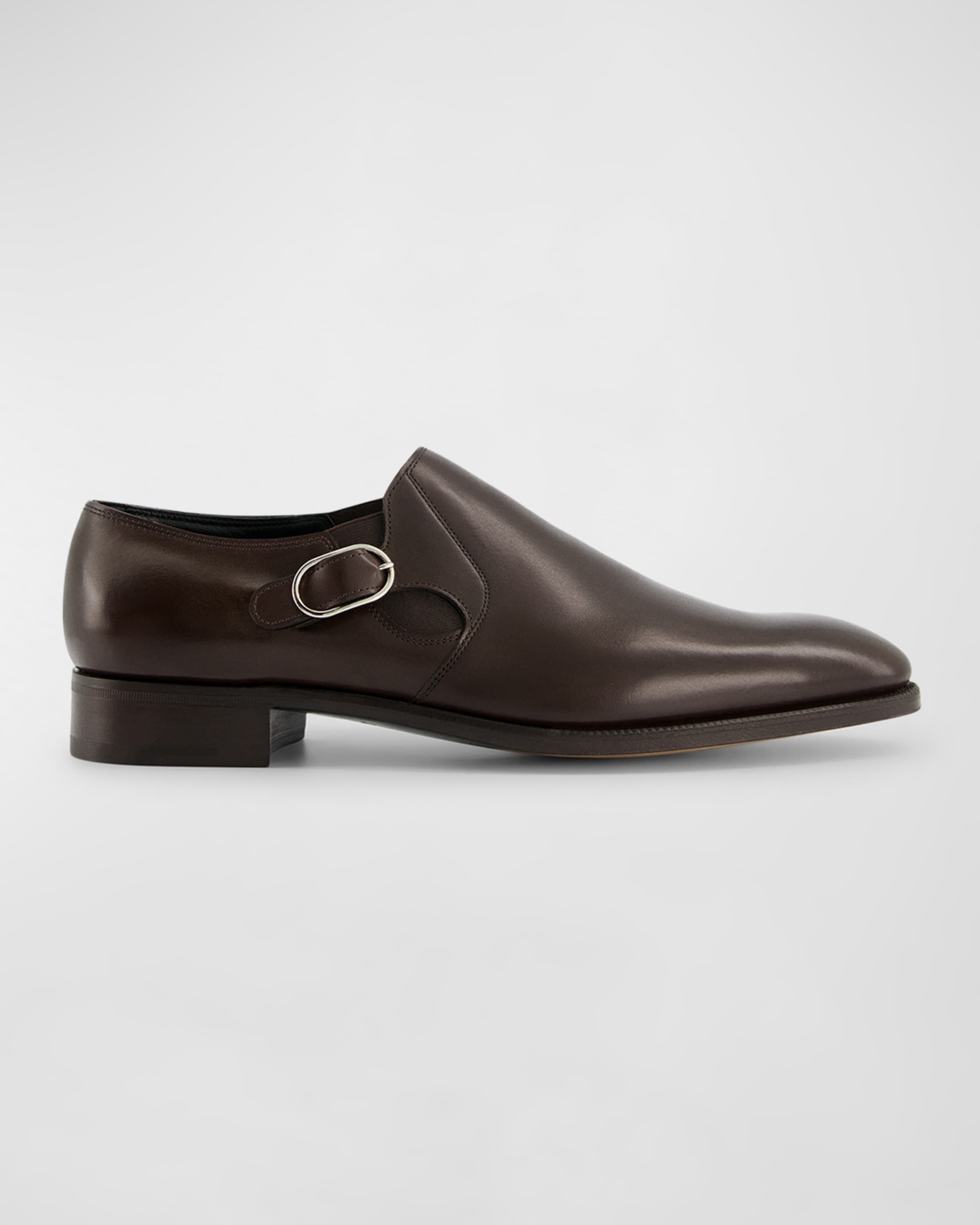 Men's Moorfield Leather Monk Strap Loafers - 1