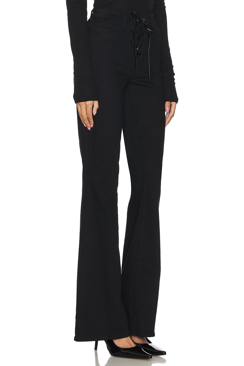 Charis High Rise Front Lace Up Flare Pant - 2