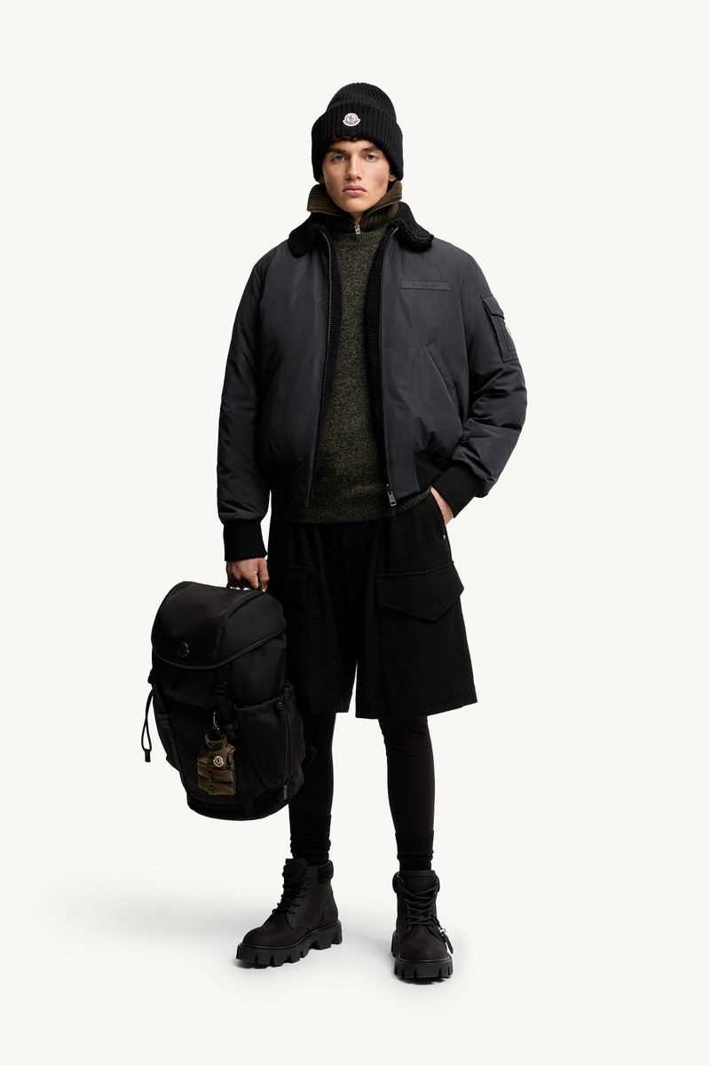 Moncler Maulevrier Reversible Teddy Aviator Jacket outlook