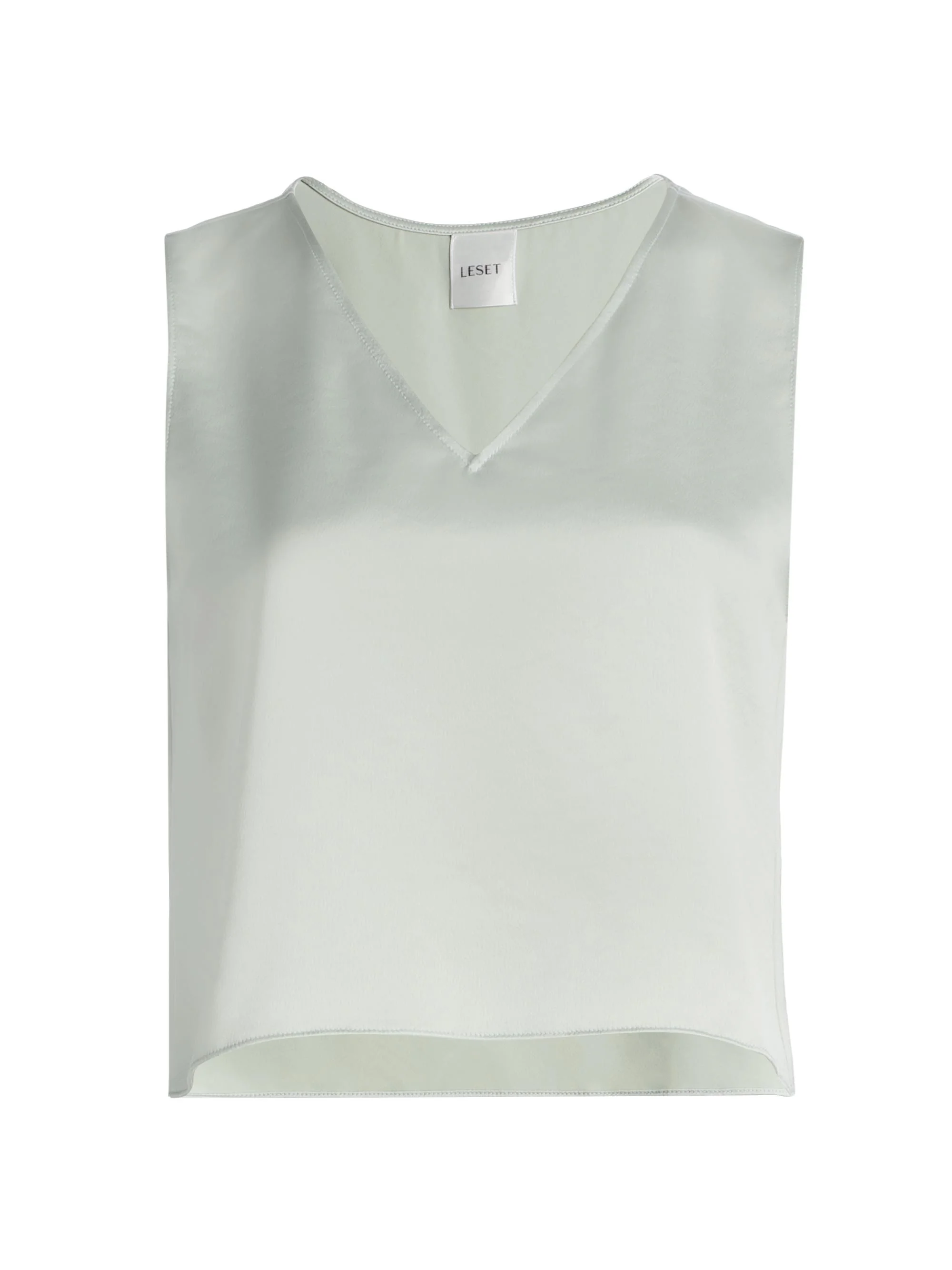 Women's Barb Satin Crop Top - Watercress - 1