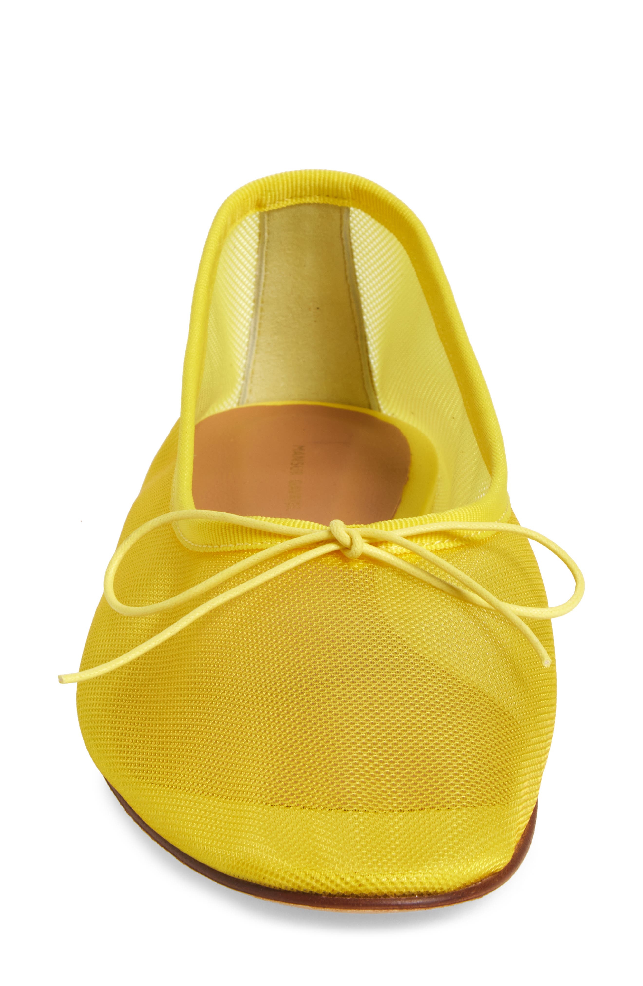 Mansur Gavriel Dream Mesh Ballerina Flat in Bright Yellow at Nordstrom - 4