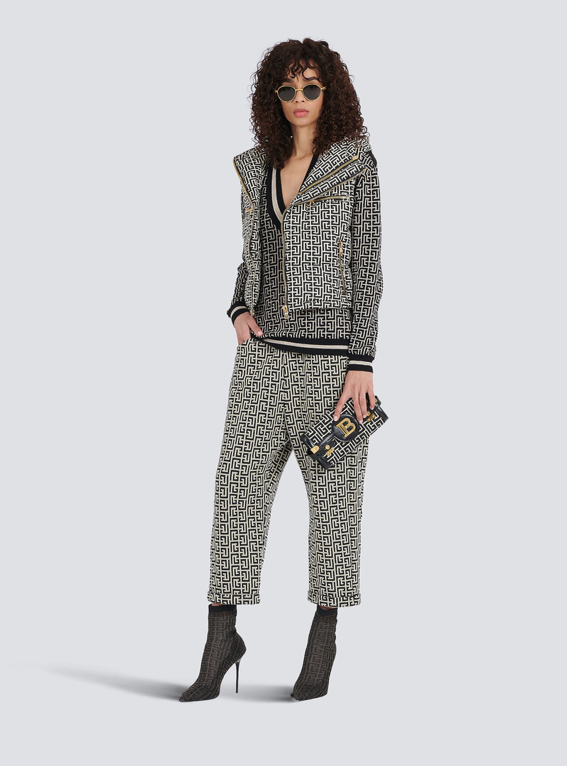 Balmain Nylon quilted vest with Balmain monogram outlook