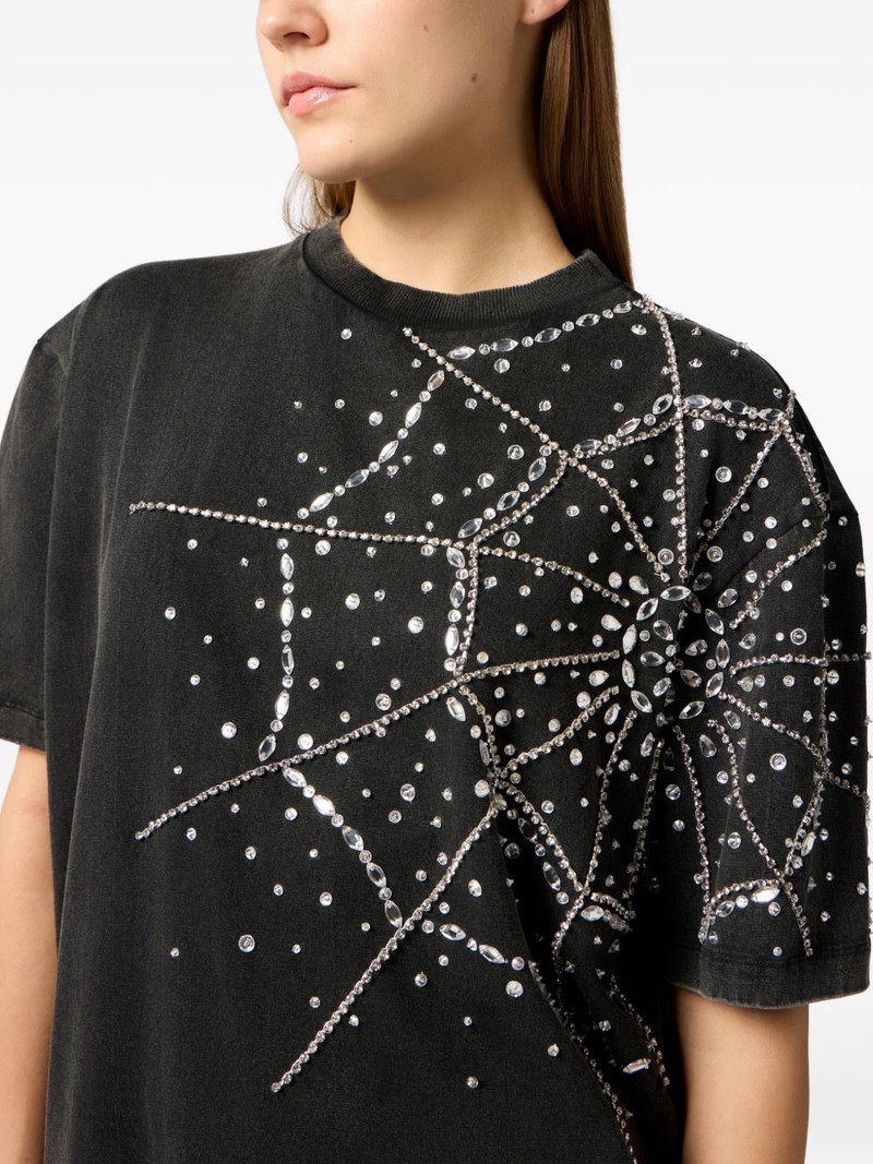 spiderweb-strass T-shirt 5