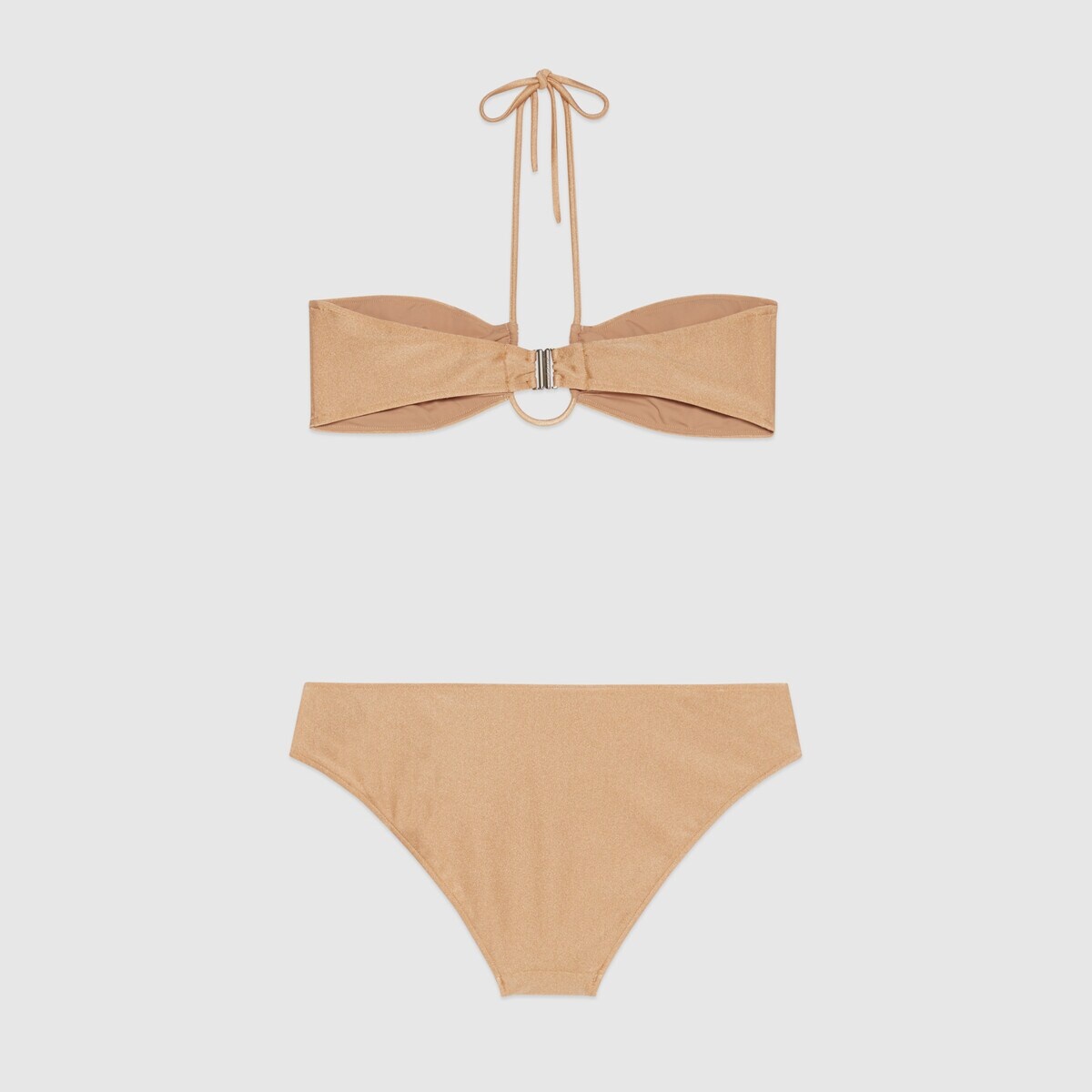 Sparkling jersey bikini with Double G - 3