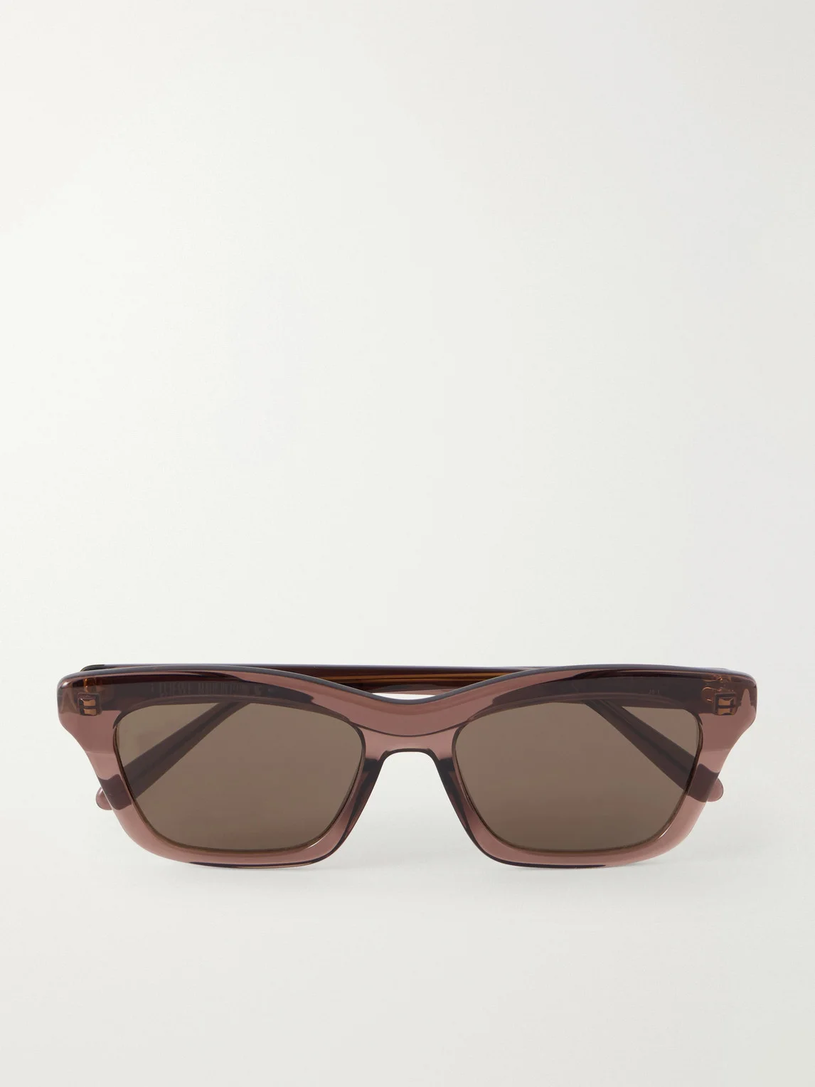 Slim Geometric D-Frame Acetate Sunglasses - 1