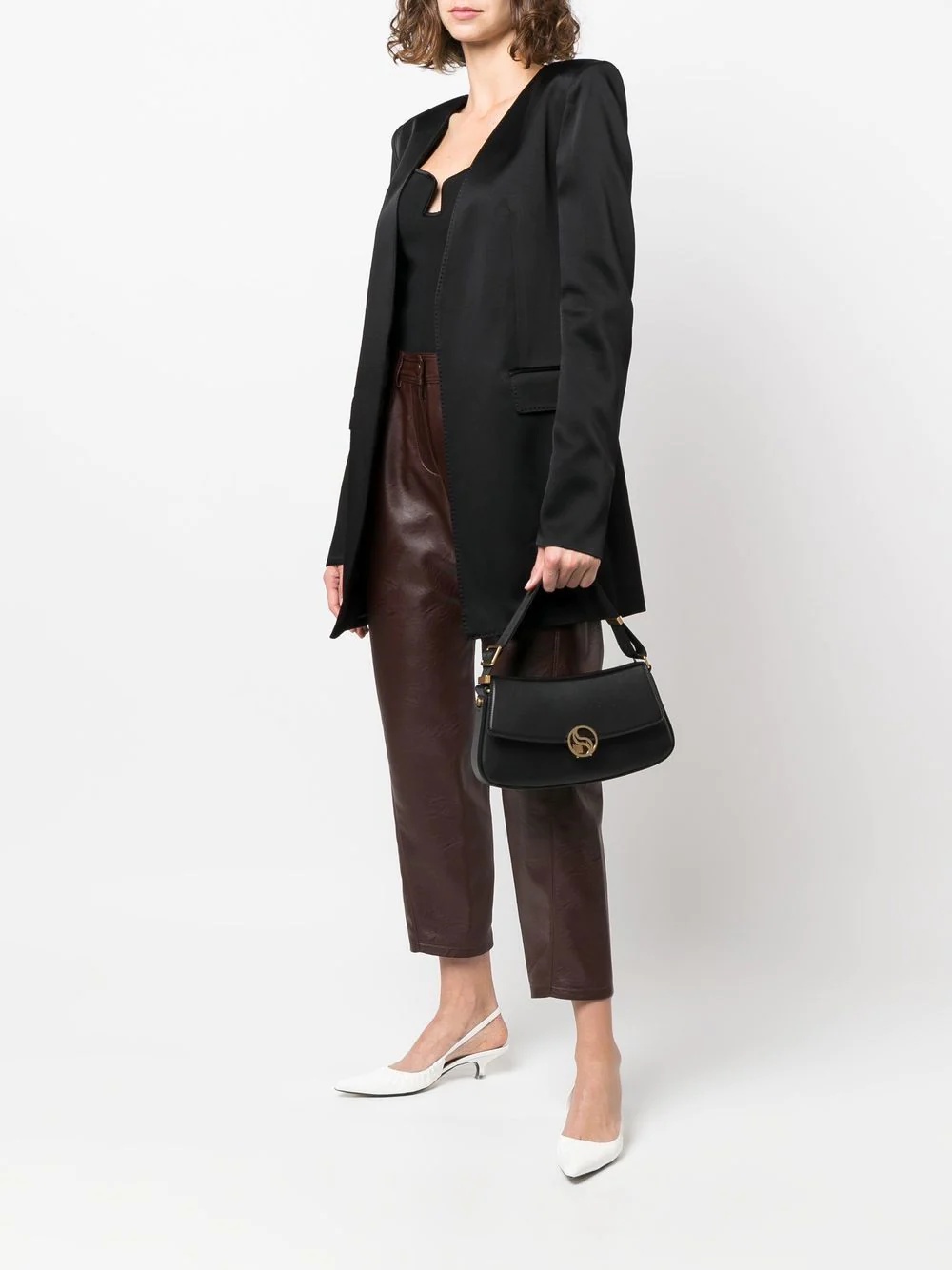 logo clasp flap shoulder bag - 2