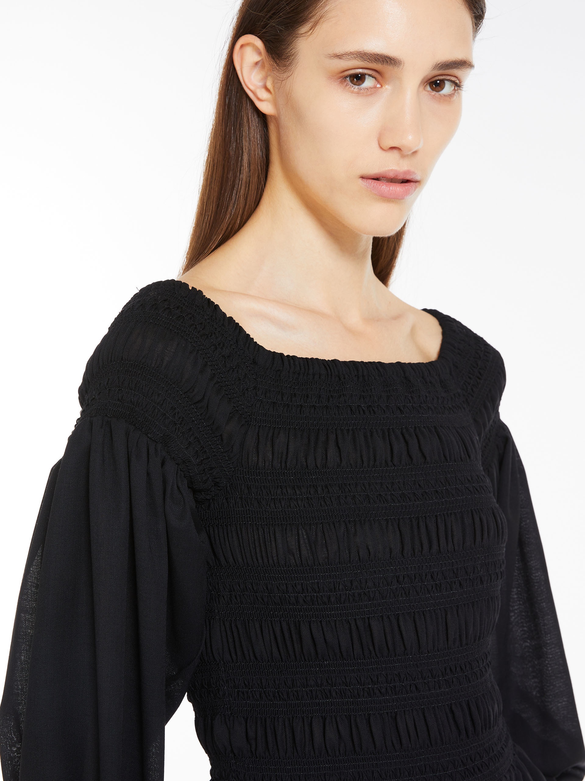 Off the shoulder wool dress - 5