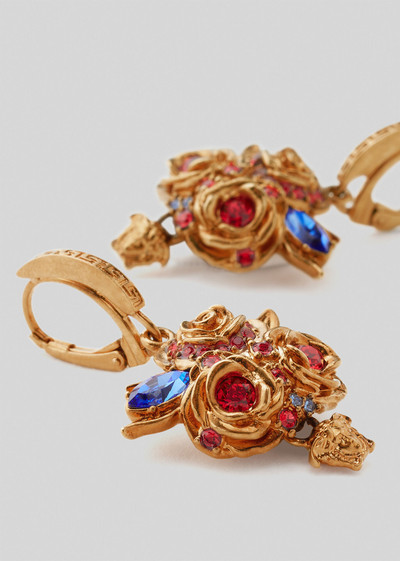 VERSACE Crystal Rose Drop Earrings outlook