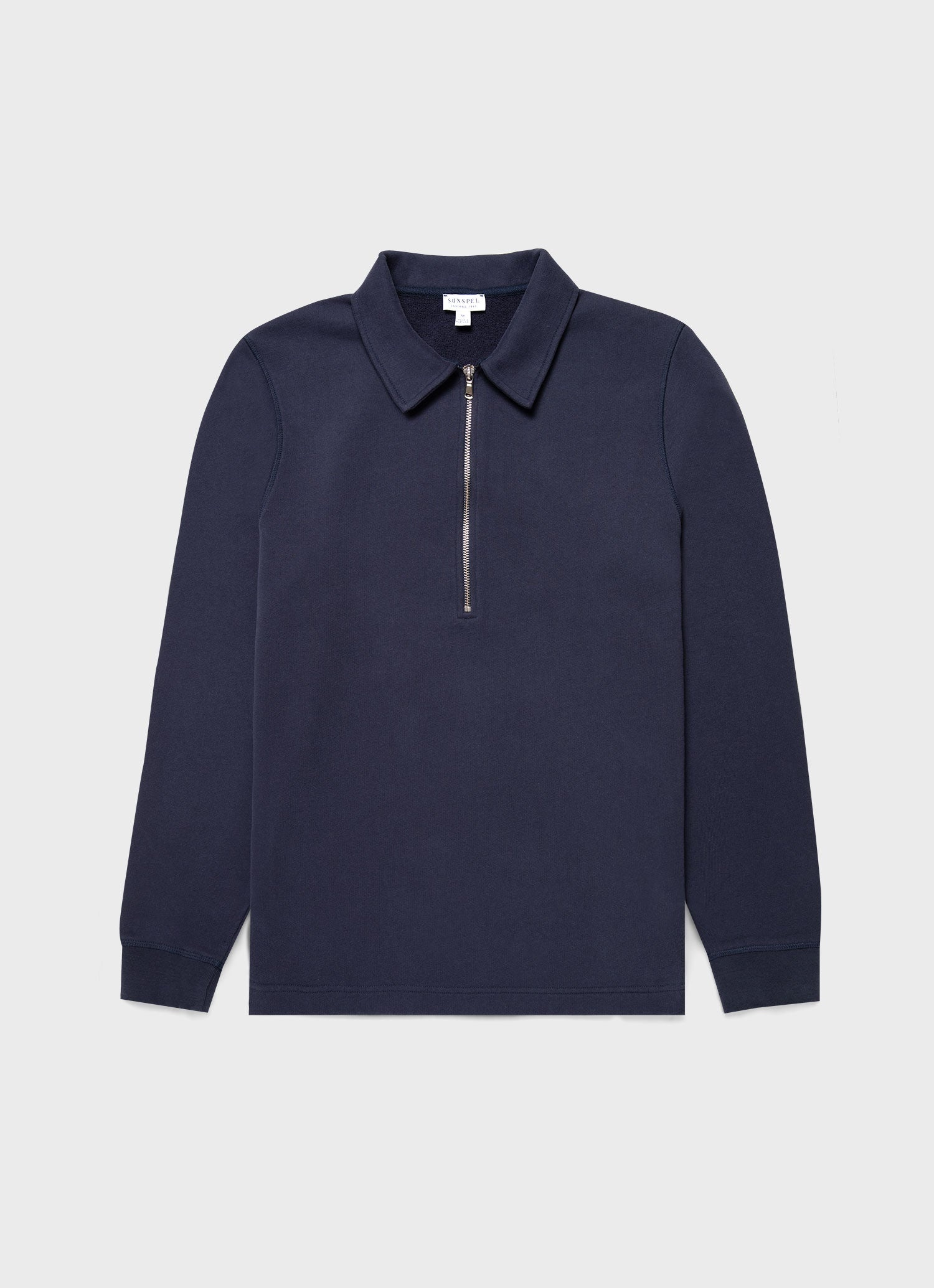 Zip Polo Loopback Sweatshirt - 1