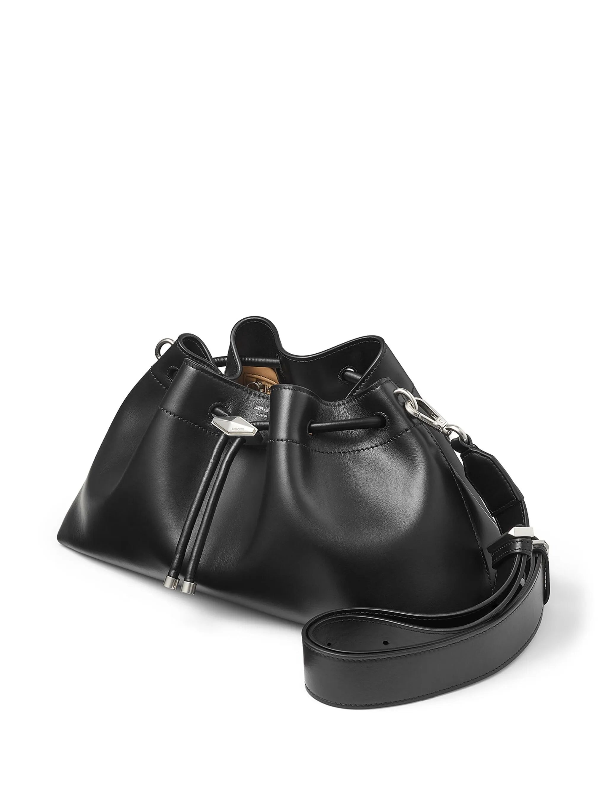 Jimmy Choo Medium Cinch Leather Bucket Bag - 4