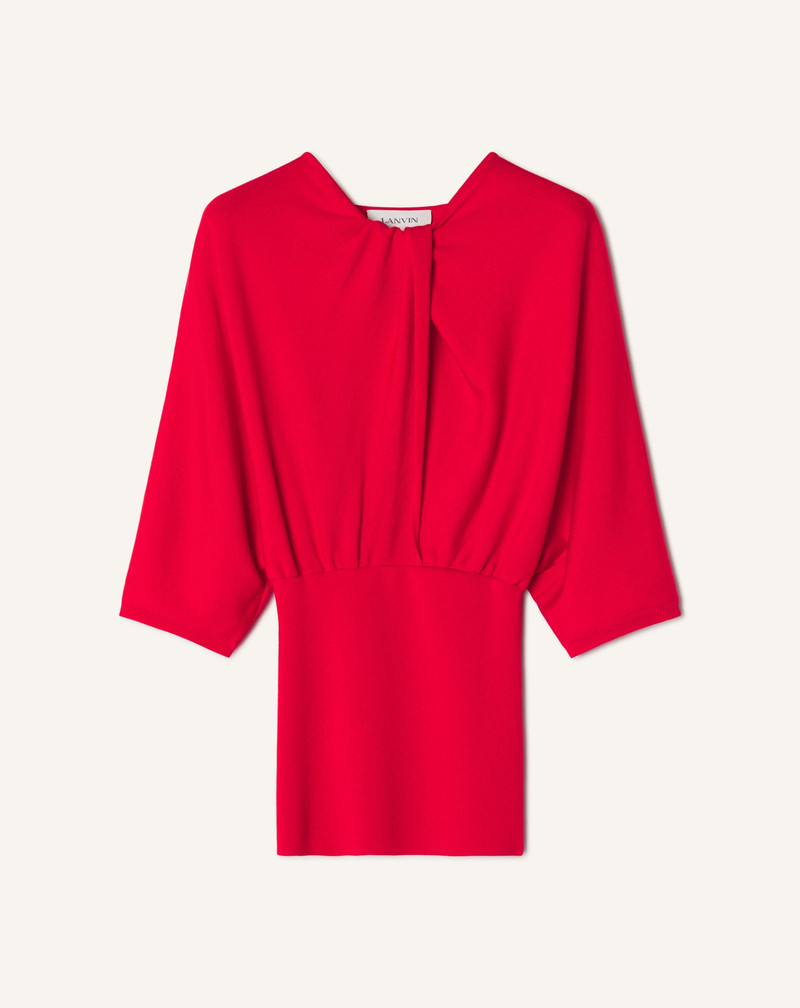 MERINO WOOL SWEATER WITH BOW DETAIL 1