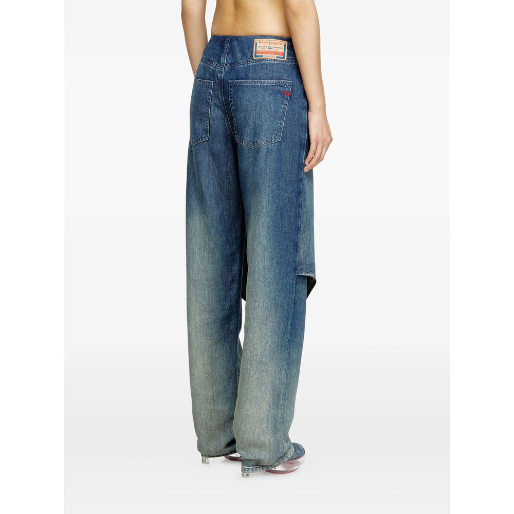 Diesel Blue Denim - Straight-Leg Jeans Women - 4