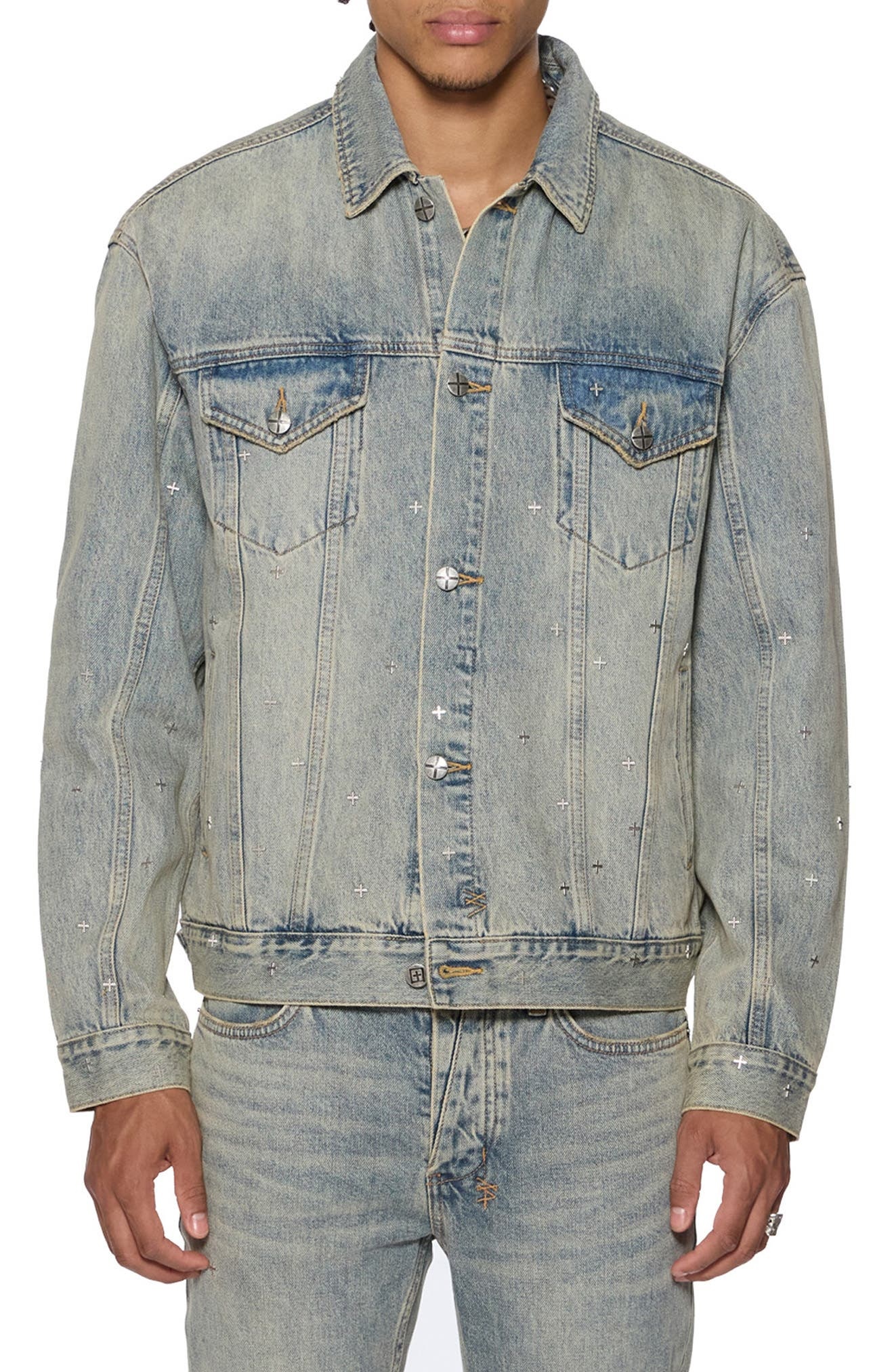 Ksubi Oh G Stagelight Metallic Denim Trucker Jacket at Nordstrom - 1