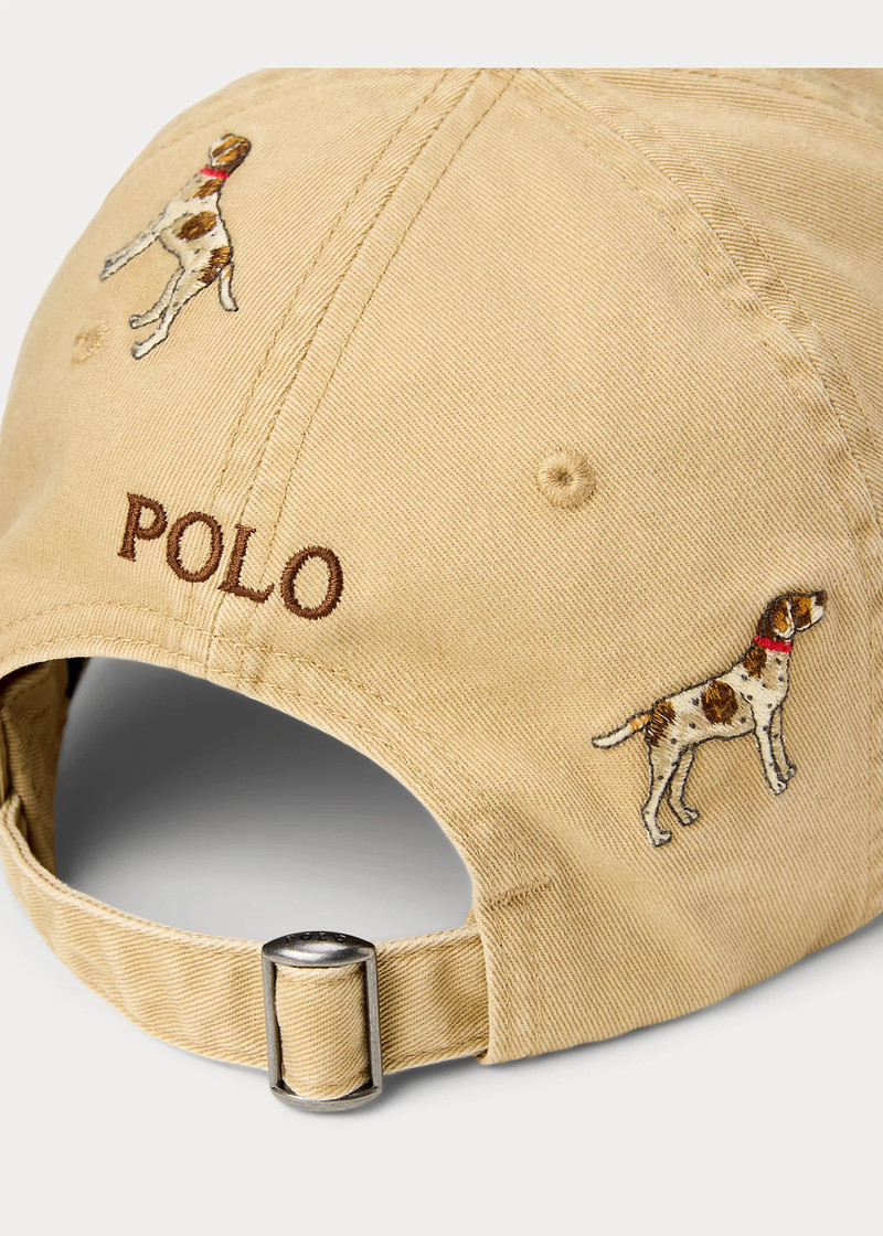 Dog-Embroidered Twill Ball Cap 3
