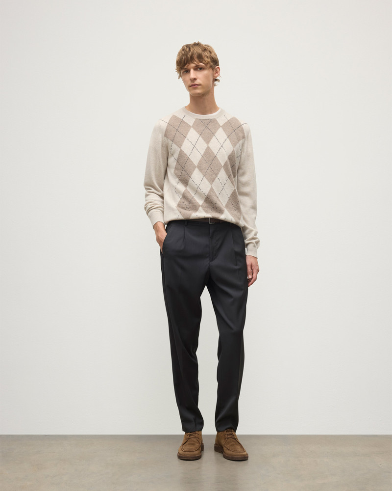 Johnstons of Elgin Argyll Natural Cashmere Jumper outlook