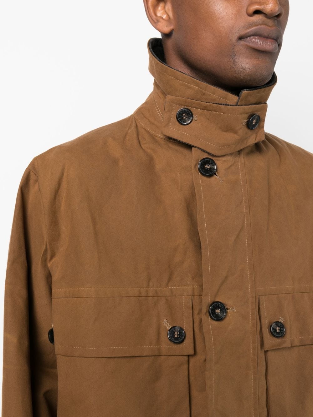 Country waxed cotton raincoat - 5