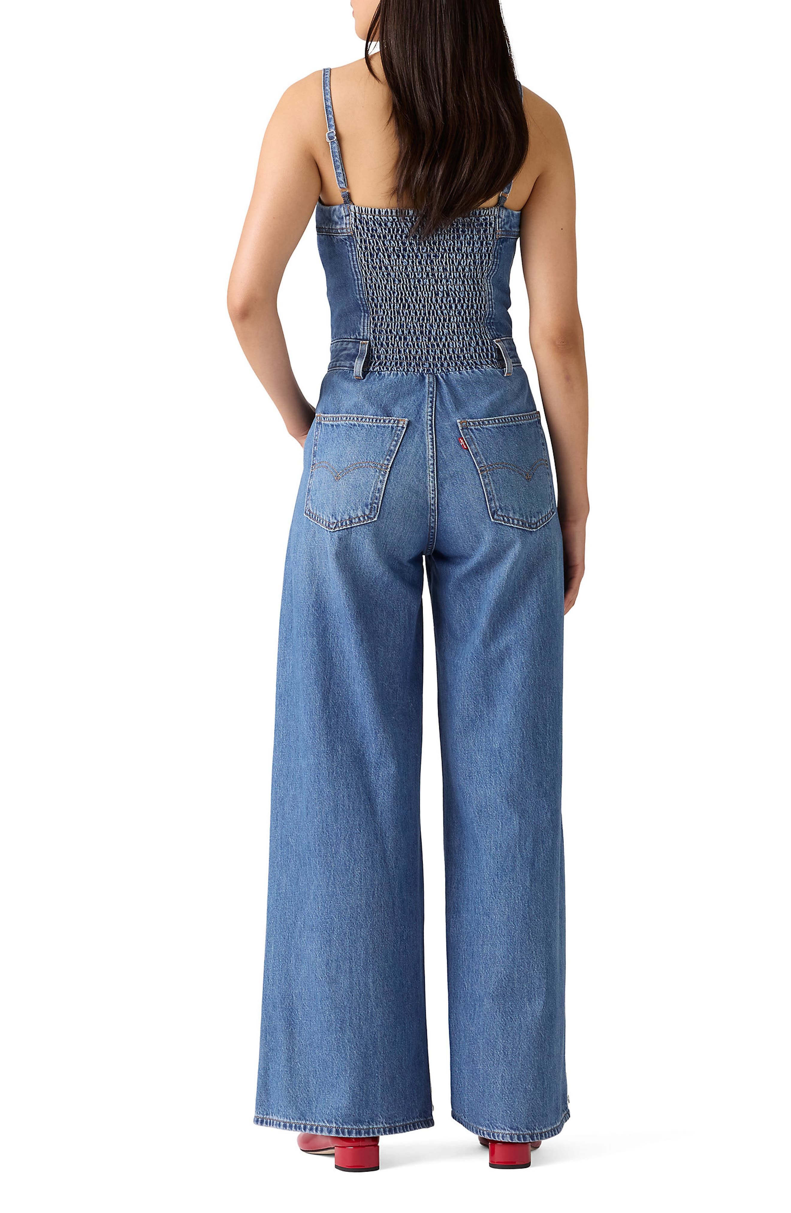 levi's Bustier Zip Denim Jumpsuit in Vintage Vibe at Nordstrom - 2