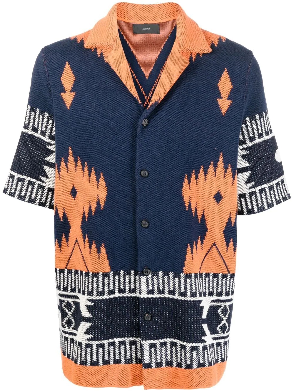 printed knit cardigan - 1