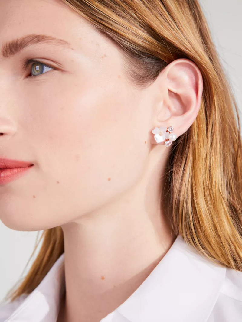 kate spade Precious Pansy Cluster Studs outlook