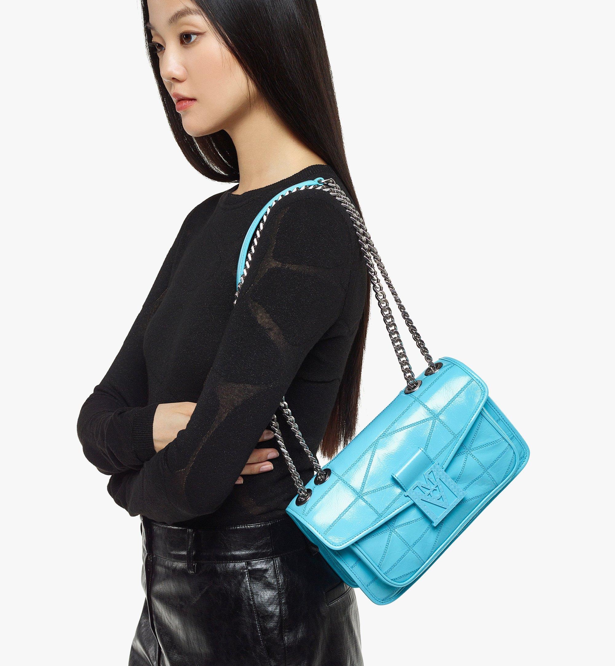 Travia Quilted Shoulder Bag in Crushed Leather - 6