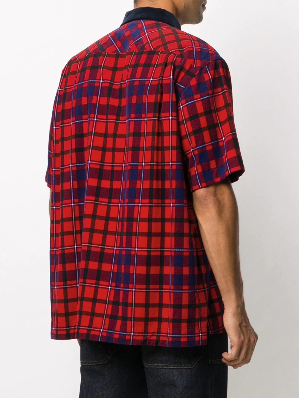 checked short-sleeved shirt - 4