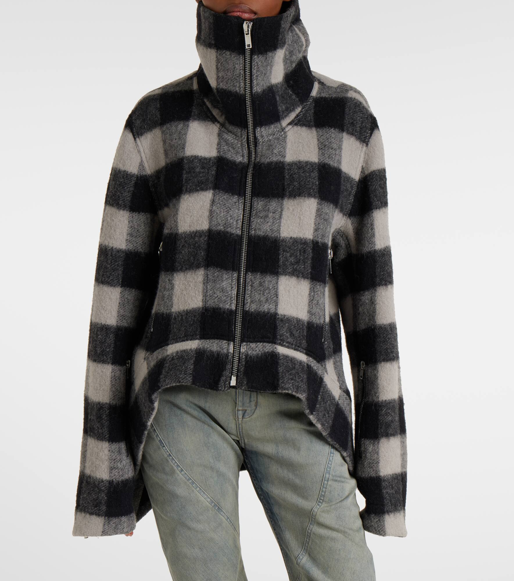 Exploder checked virgin wool jacket - 6