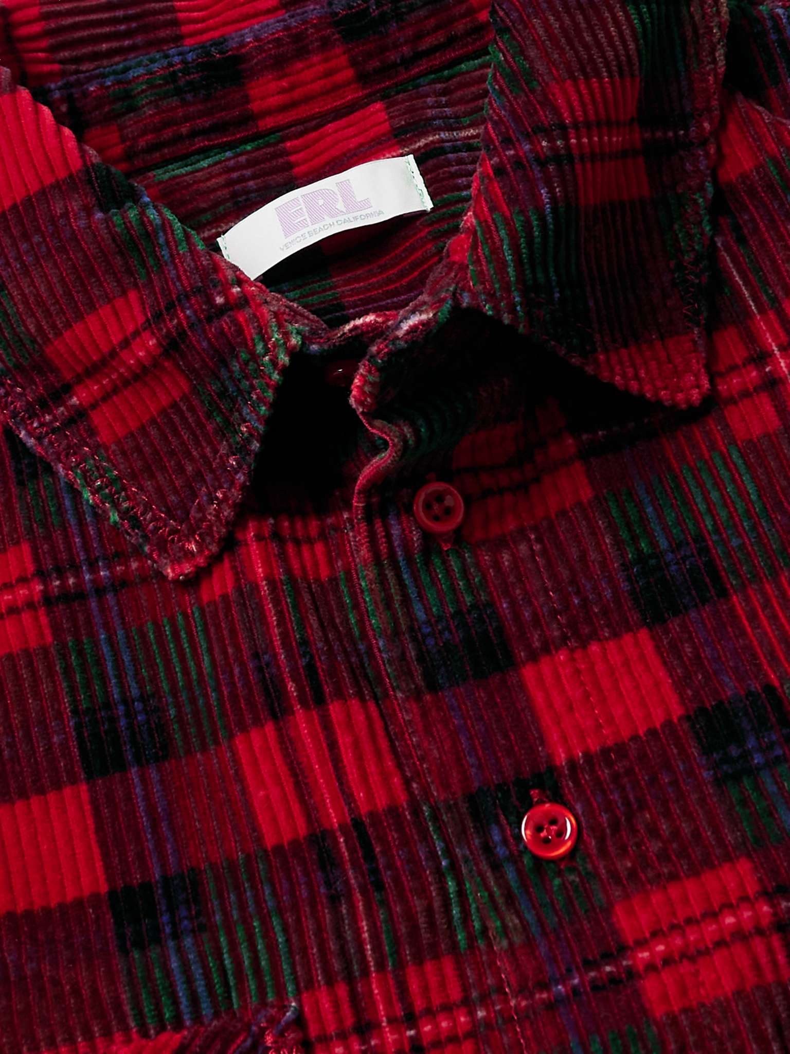 Checked Cotton-Corduroy Shirt - 5