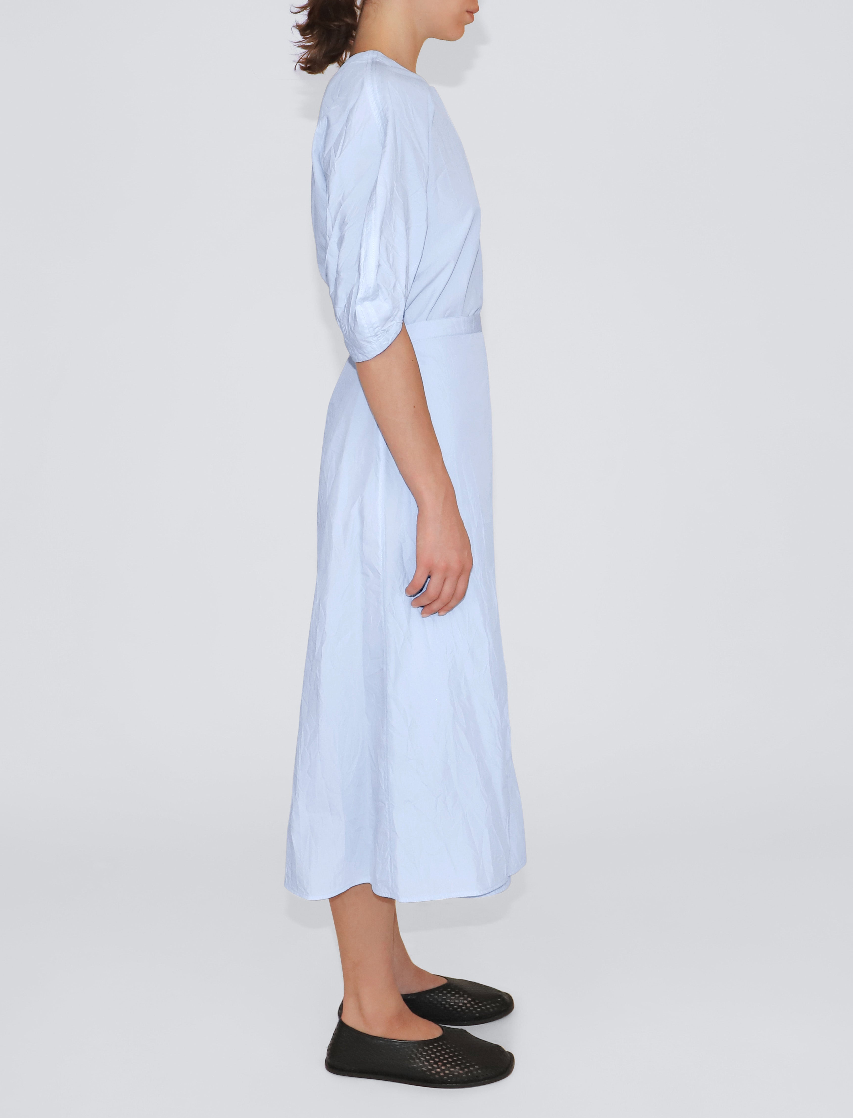 Alicia Dress in Crinkled Cotton Gabardine - 4