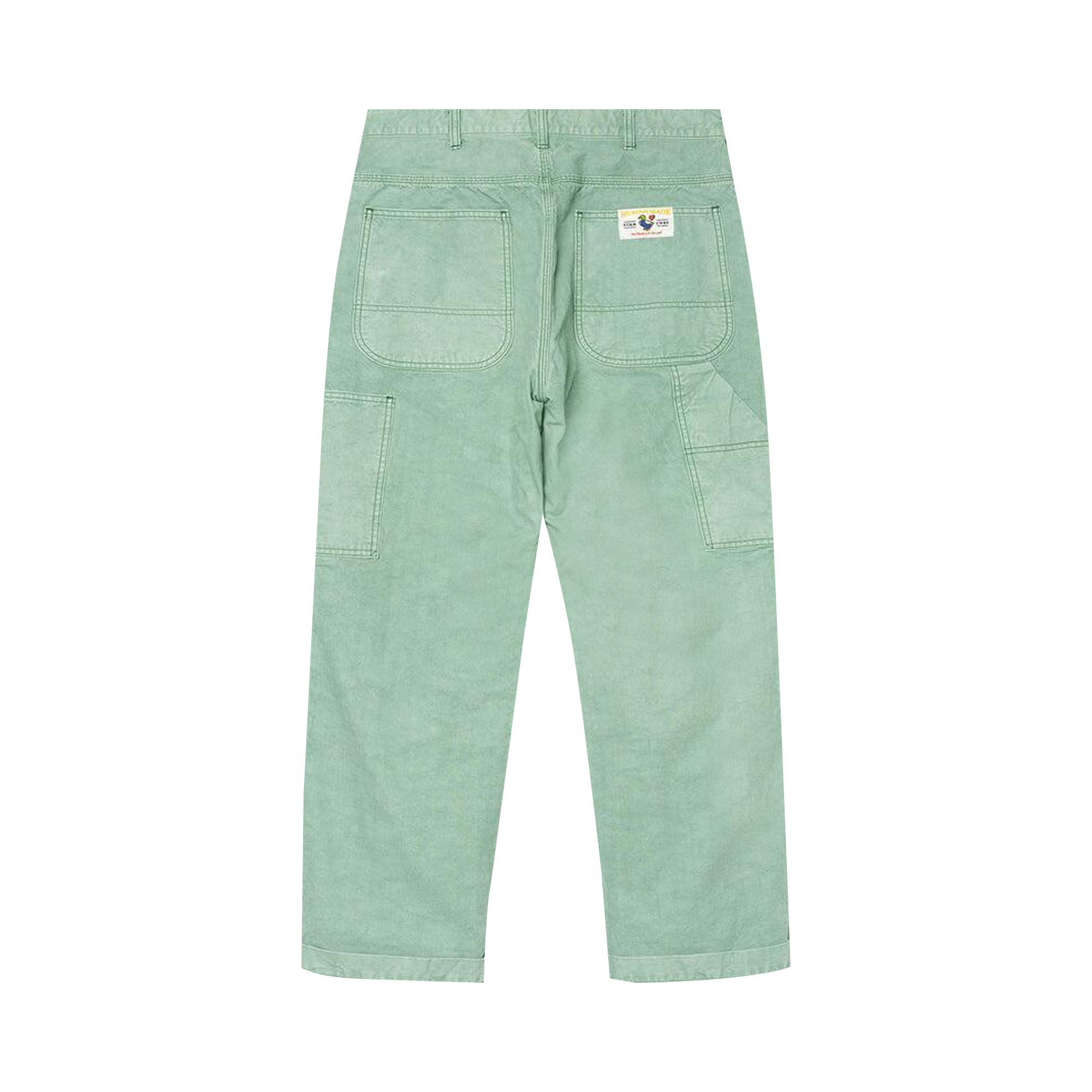 Human Made Garment Dyed Painter Pants 'Green' - 2