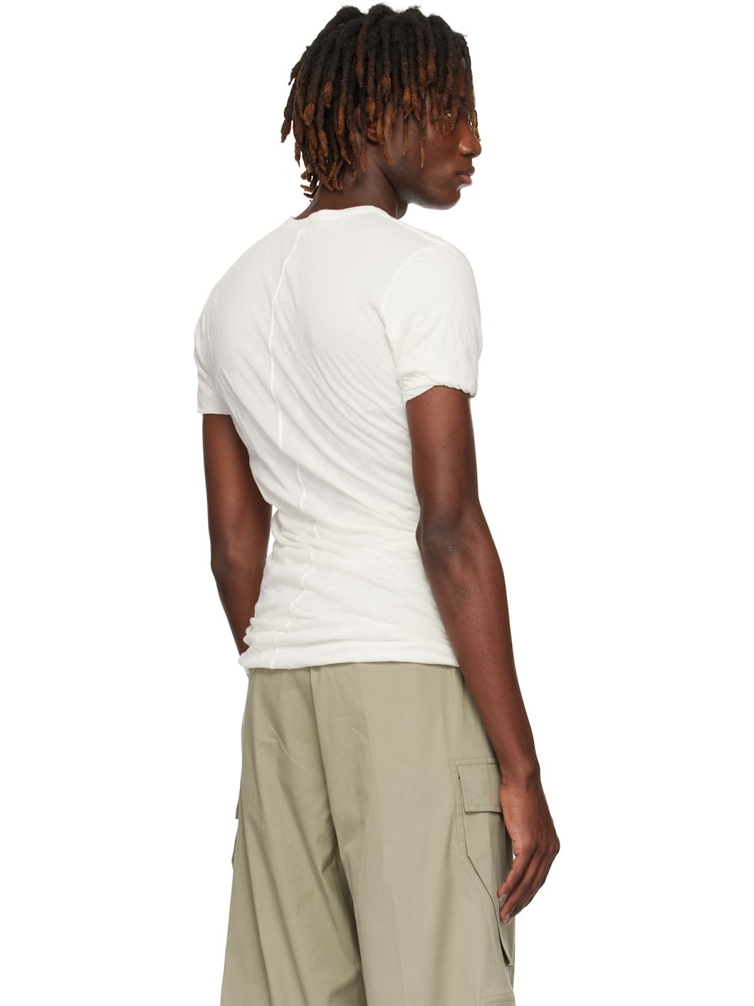 White Hollywood Double SS T-shirt - 3