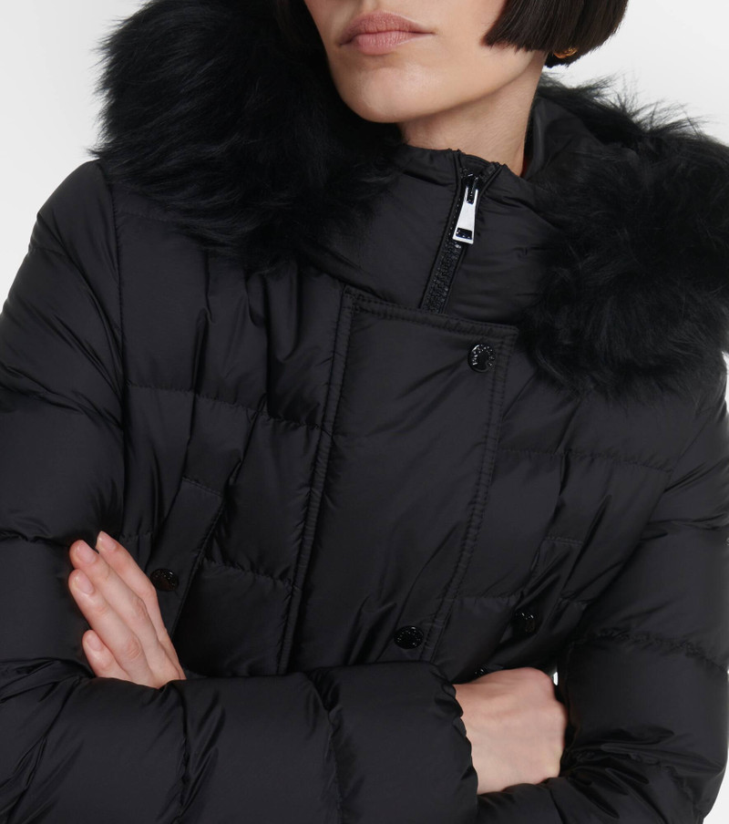 Khloe shearling-trimmed down jacket 4