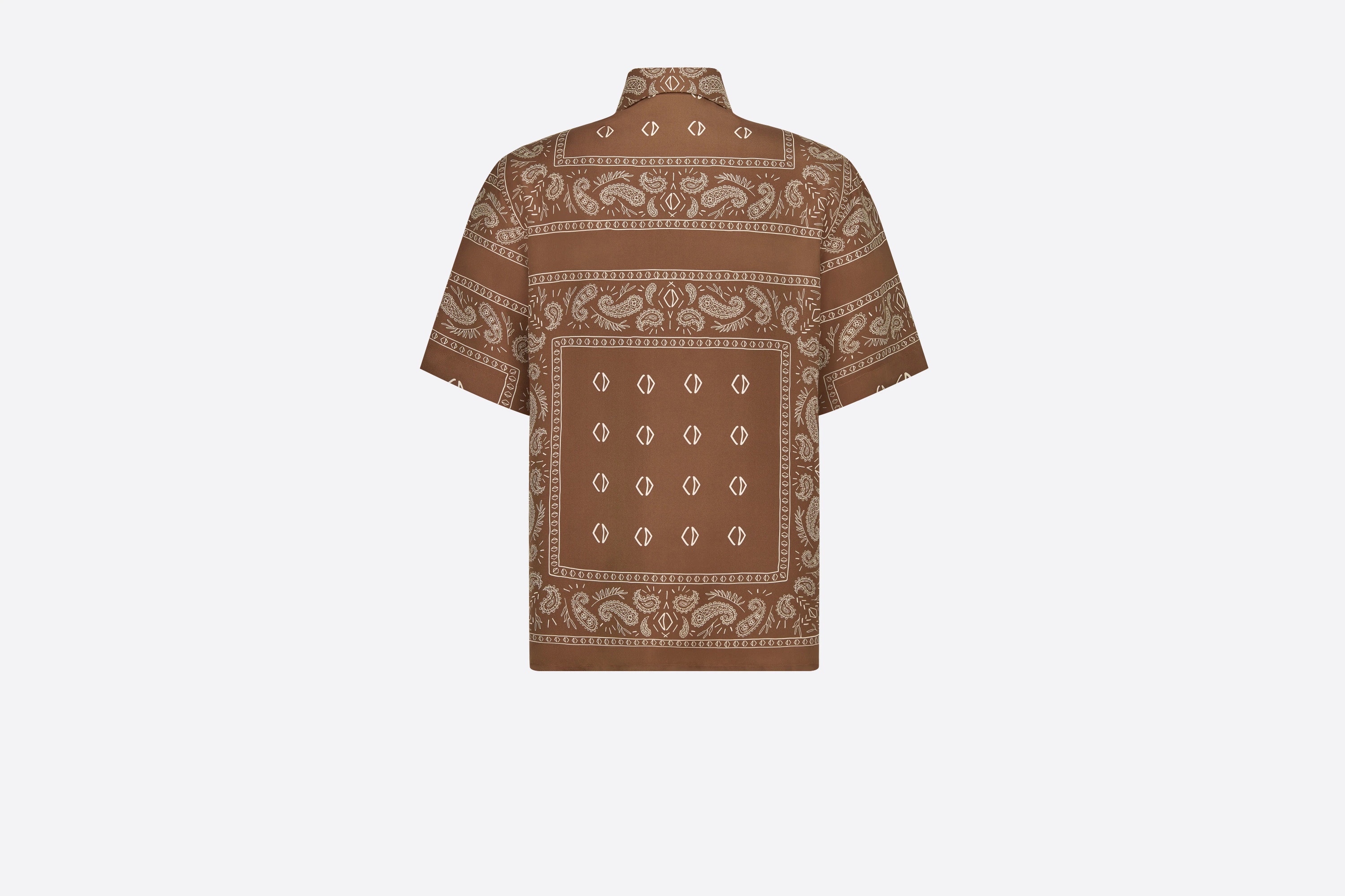 Short-Sleeved Shirt with Bandana Motif - 2