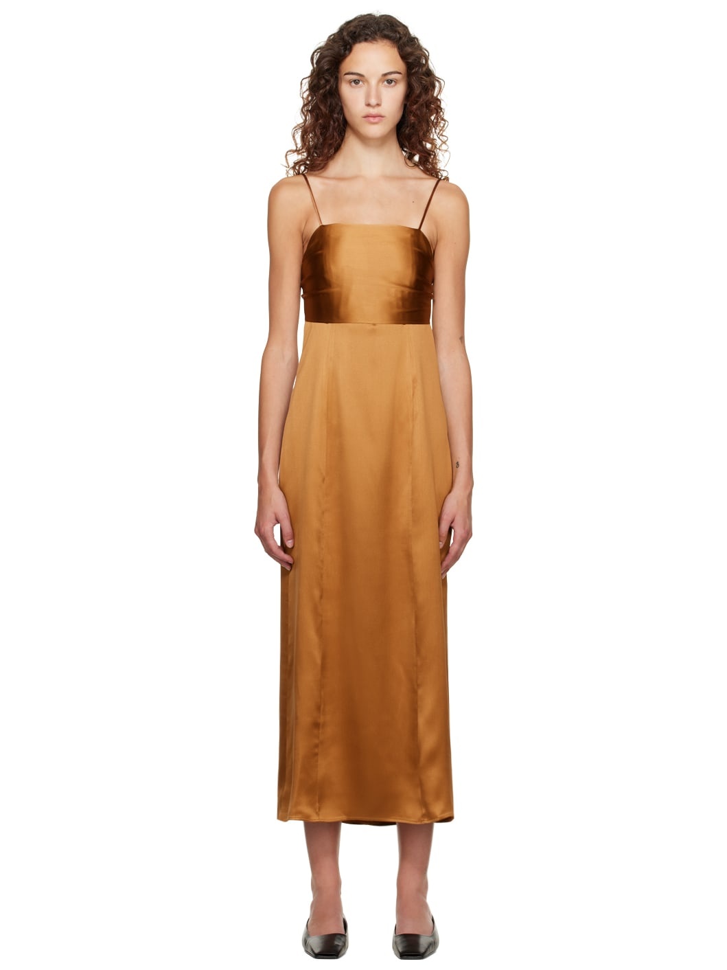 Brown Moreau Midi Dress - 1