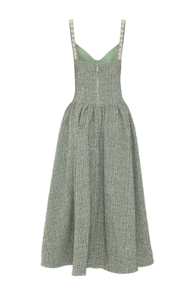 CRYSTAL TWEED MIDI DRESS 3