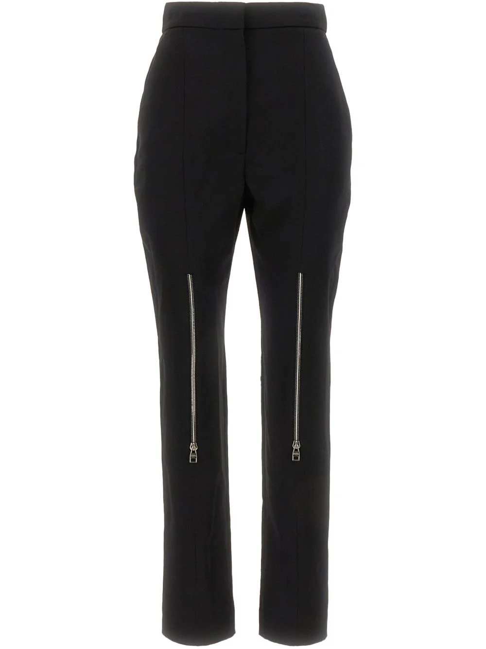 pleated wool tapered trousers - 1