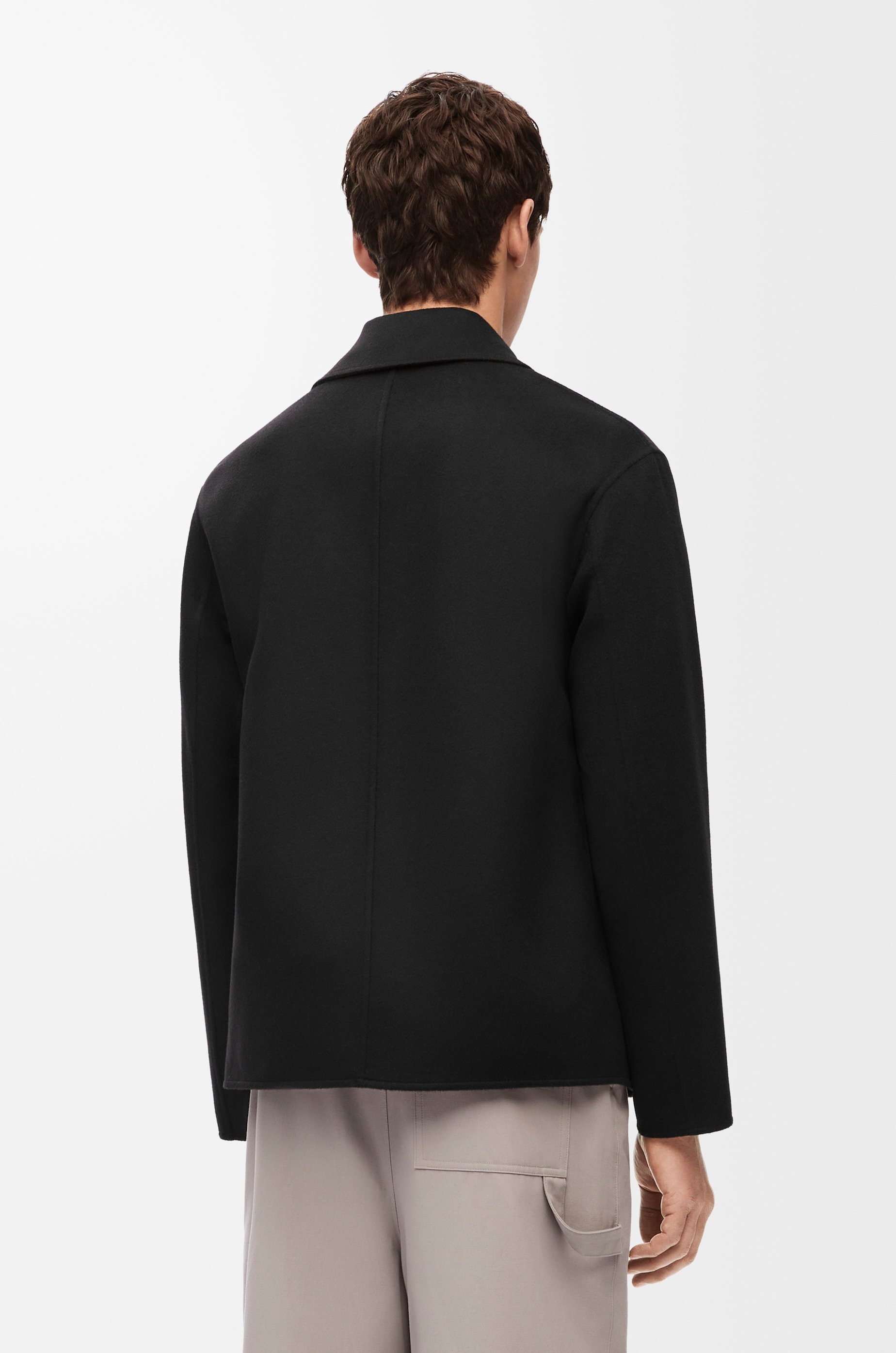 Workwear jacket in wool and cashmere - 4