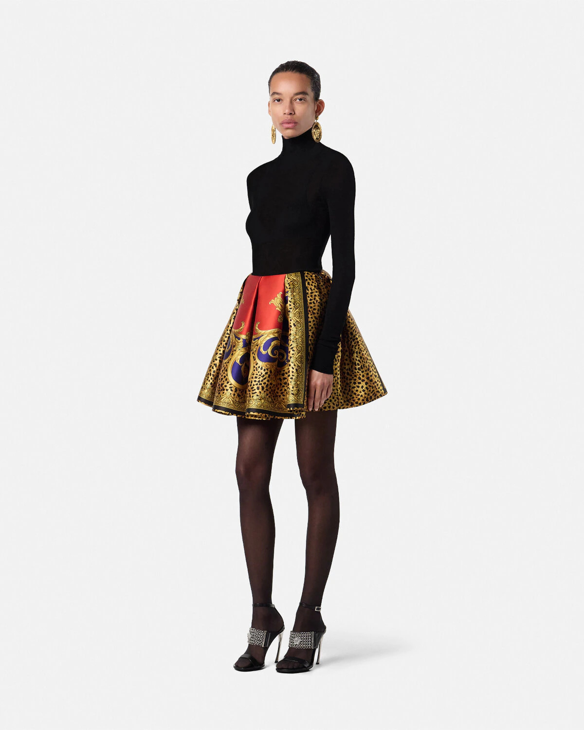 Cheetah Barocco Silk Duchesse Ballet Skirt - 2