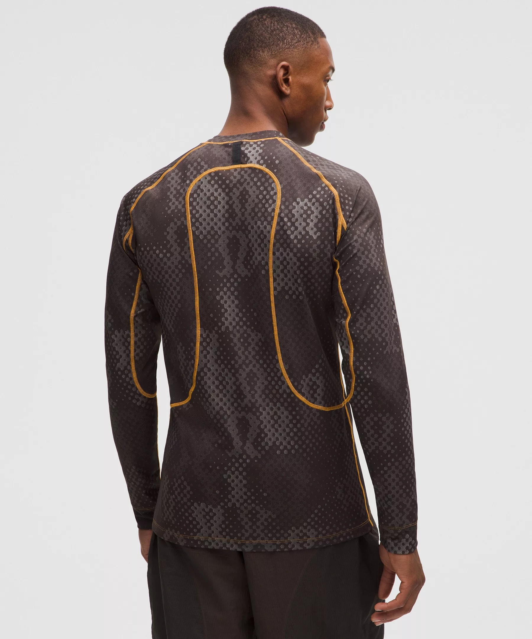 Men's Jacquard Tight-Fit Long-Sleeve Shirt *SLNSH Collection - 3
