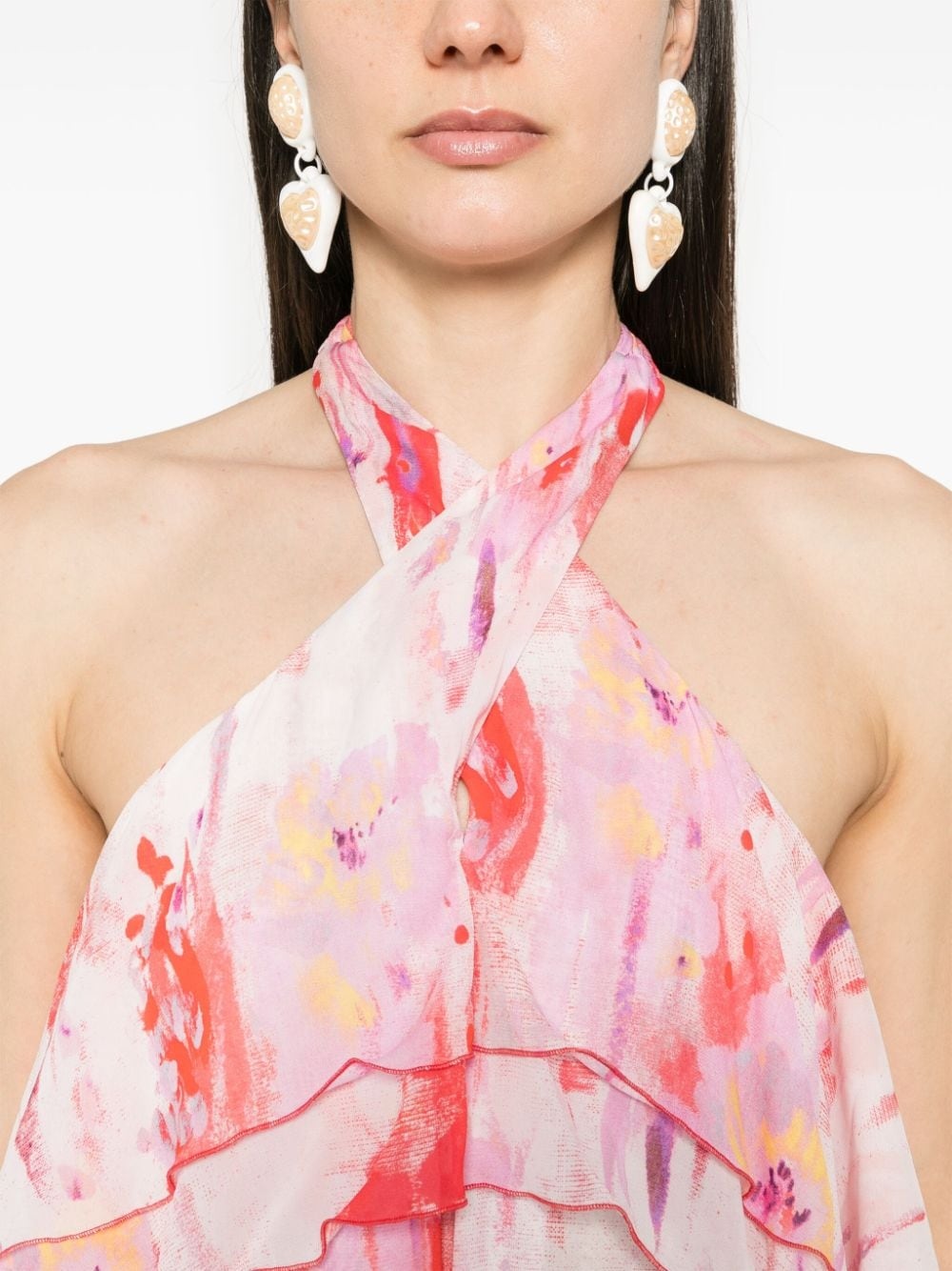abstract-print maxi dress - 5