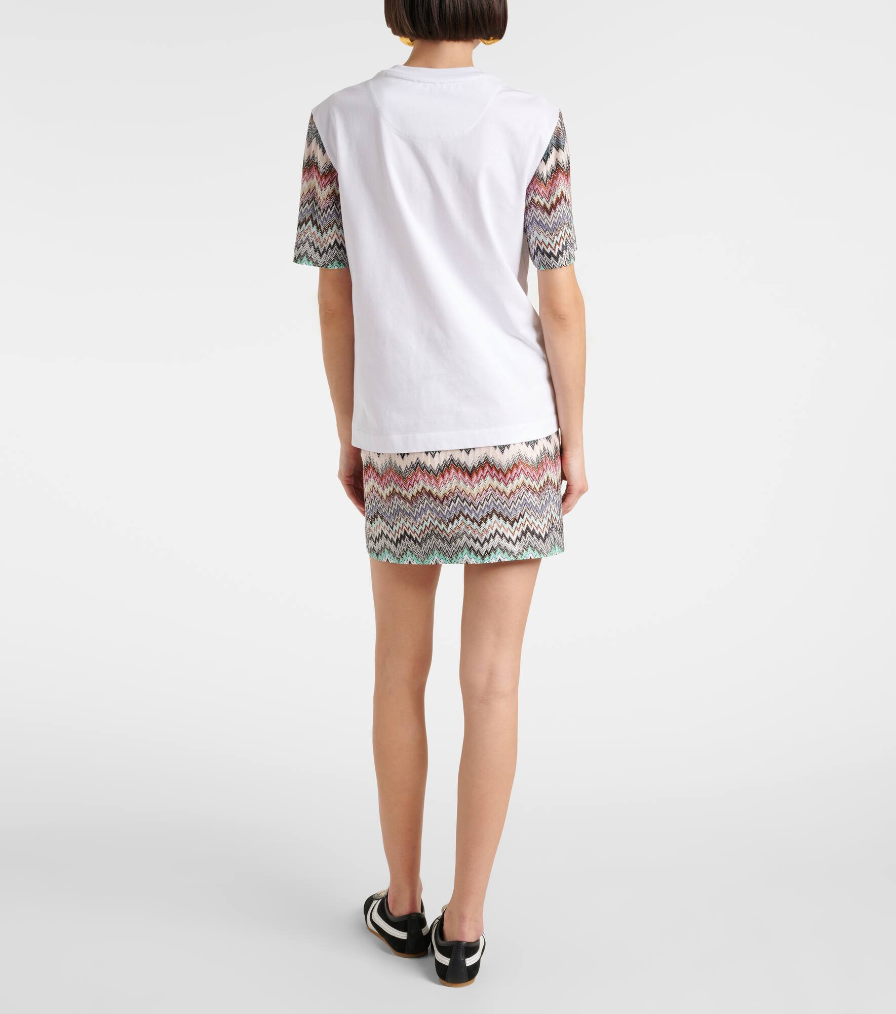 Zigzag cotton jersey T-shirt - 3