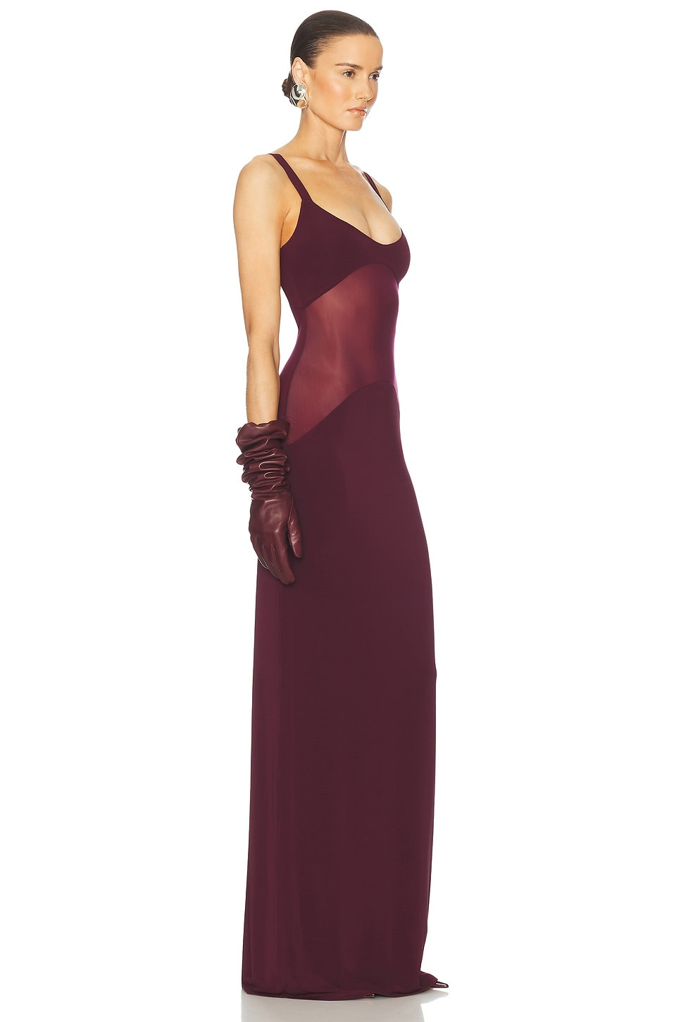 Sheer Knit Curve Maxi Dress - 2