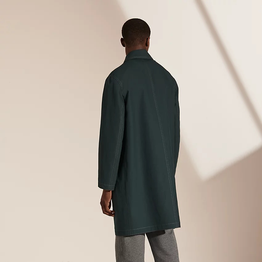 Raincoat with contrasting topstitching - 2