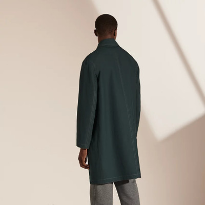 Hermès Raincoat with contrasting topstitching outlook
