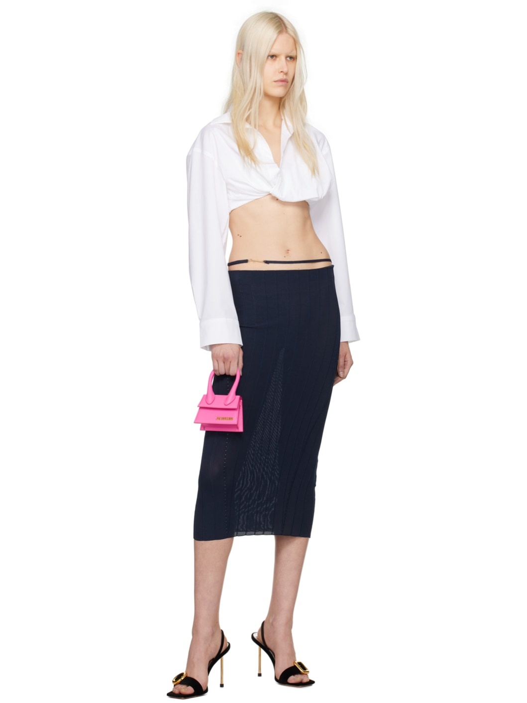 Navy 'La Jupe Paru' Midi Skirt - 4